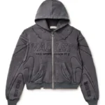vale forever armor zip up hoodie Black