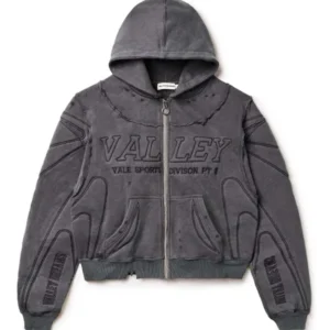 vale forever armor zip up hoodie Black